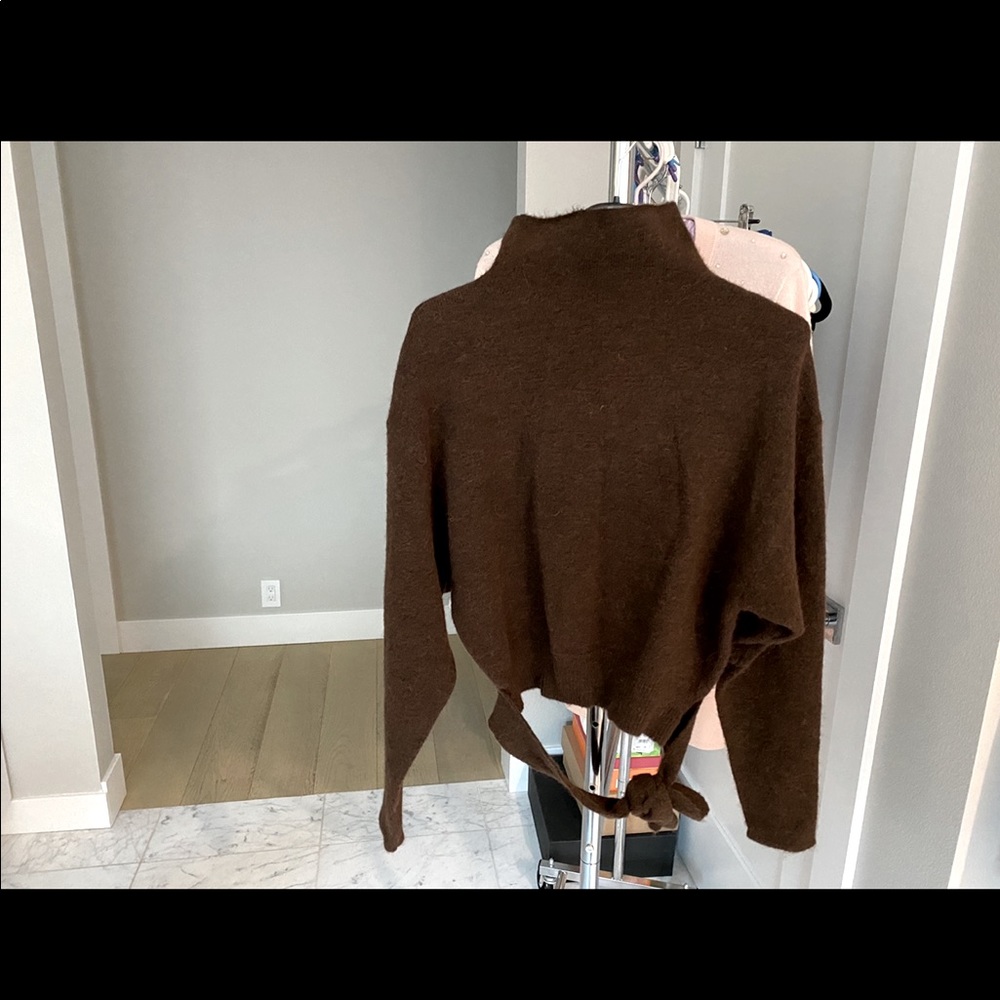 Aritzia Wildfield brown sweater